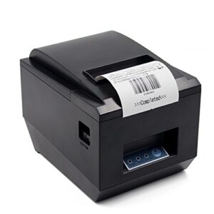 symcode pos thermal receipt printer ethernet/lan, & serial port – auto cutter – cash drawer port – paper width 3 1/8″ (80mm) – works on windows xp/vista/7/8/8.1/10 uses