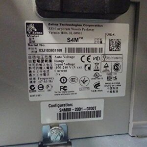 Zebra S4M S4M00-2001-0200D Stripe Label Thermal Printer