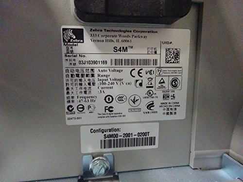 Zebra S4M S4M00-2001-0200D Stripe Label Thermal Printer