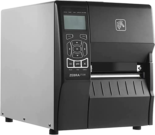 ZEBRA ZT230 Direct Thermal Only Industrial Label Printer - USB and Serial Connectivity - 4-Inch Max Print Width, 203 DPI, ZPL, Monochrome Barcode - ZT23042-D01000FZ, JTTANDS