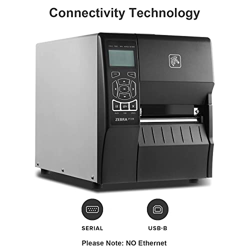 ZEBRA ZT230 Direct Thermal Only Industrial Label Printer - USB and Serial Connectivity - 4-Inch Max Print Width, 203 DPI, ZPL, Monochrome Barcode - ZT23042-D01000FZ, JTTANDS