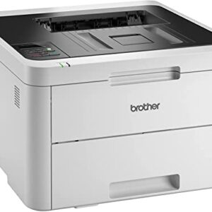 Brother L-3230CDW Compact Digital Color Laser Printer I Wireless I Mobile Printing I Ethernet & USB Connectivity I Auto 2-Sided Printing I Print Up to 25 ppm I 250 Sheets Input + Printer Cable