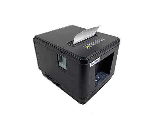 80MM POS Thermal Receipt Printer Compatible 80mm Thermal Paper Rolls sec High- Pos Printer with Auto Cutter ESC/POS Command Support Windows Mac Pos System(Black)(USB)