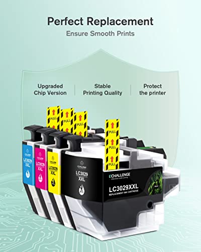 LC3029 8 Pack Compatible Ink Cartridge Replacement for Brother XXL LC3029XXL LC3029BK LC 3029 Compatible with MFC-J5830DW MFC-J5830DWXL MFC-J5930DW MFC-J6535DW MFC-J6535DWXL MFC-J6935DW