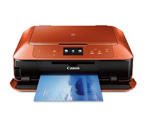 canon mg7520 wireless color cloud printer with scanner and copier: mobile, smart phone, tablet printer, and airprint(tm) compatible,burnt orange