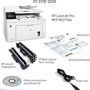 HP Laserjet Pro MFP M22 7fdw Monochrome Wireless All-in-One Laser Printer, Copy & Scan & Fax, 2.7" Color Touchscreen Display, 1200x1200 dpi, 30 ppm, Duplex & Mobile Printing, PCS USB Printer Cable