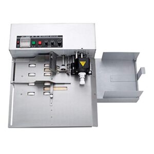 intsupermai solid-ink coding continuous printing machine wheel label coding date paper printer (stainless steel widen)