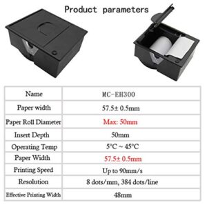 58mm Thermal Printer Embedded TTL Serial Ticket Printer Micro Print Module 12V