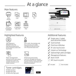 HP LaserJet Enterprise MFP M528c Monochrome All-in-One Printer with built-in Ethernet & 2-sided printing (1PV66A)