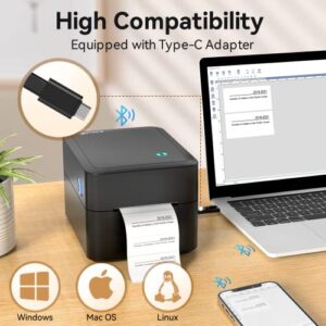 iDPRT Bluetooth Label Printer SP320 Thermal Label Printer, 1"-3.15" Width Wireless Label Maker with APP, Suitable for Home, Office, Mailing, Barcode, Support Windows, Mac, iOS and Android