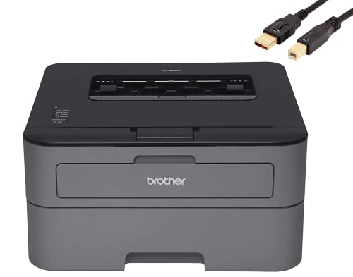 Brother Compact Monochrome Laser Printer 2300 Series, 250-Sheet, Prints up to 27 ppm, Automatic Duplex Printing, Dash Replenishment Ready, Black