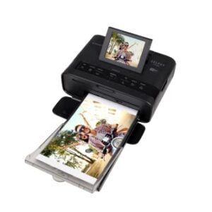 Canon SELPHY CP1300 Wireless Compact Photo Printer + RP-108 High-Capacity Color Ink/Paper Set Bundle, Black