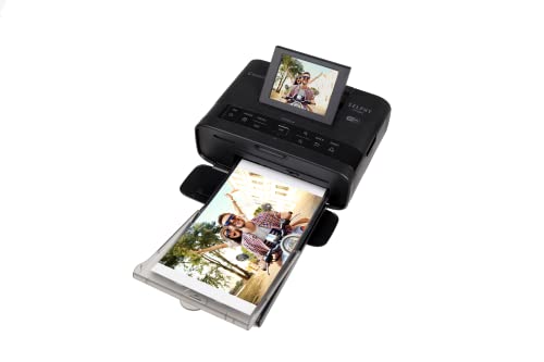 Canon SELPHY CP1300 Wireless Compact Photo Printer + RP-108 High-Capacity Color Ink/Paper Set Bundle, Black