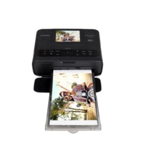 Canon SELPHY CP1300 Wireless Compact Photo Printer + RP-108 High-Capacity Color Ink/Paper Set Bundle, Black