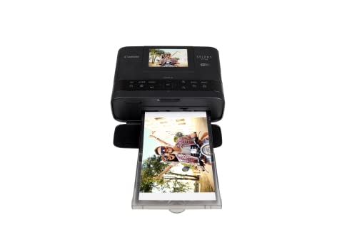 Canon SELPHY CP1300 Wireless Compact Photo Printer + RP-108 High-Capacity Color Ink/Paper Set Bundle, Black