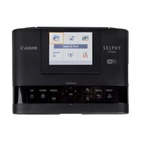 Canon SELPHY CP1300 Wireless Compact Photo Printer + RP-108 High-Capacity Color Ink/Paper Set Bundle, Black