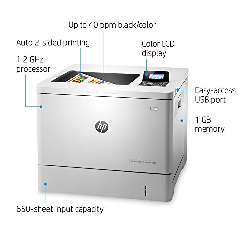 HP Color B5L25A#BGJ LaserJet Enterprise M553dn with HP FutureSmart Firmware (Renewed)