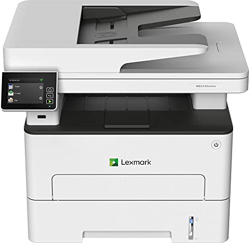 Lexmark MB2236i Multifunction Wireless Monochrome Laser Printer with A 2.8 Inch Color Touch Screen, Standard Two-Sided Printing, Cloud Fax Capability (18M0751) (Renewed)