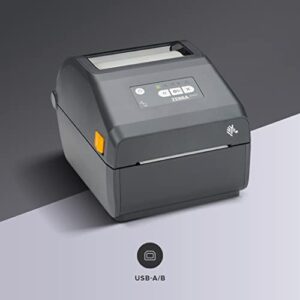 ZEBRA ZD421 Direct Thermal Desktop Printer 300 dpi Print Width 4-inch USB ZD4A043-D01M00EZ