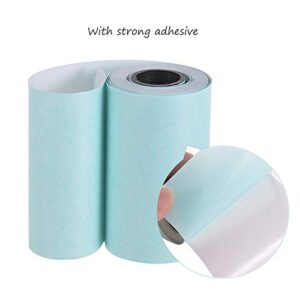 Paperang GZlanu 6 Rolls Thermal Sticker Paper Roll Clear Printing for PeriPage A6 Pocket Thermal Printer for PAPERANG P1/P2 Mini Photo Printer (PPSP3R+PPLB3R+1R),57x30mm