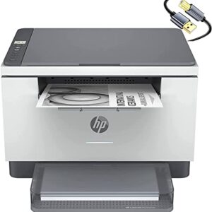 HP Laserjet MFP M234dwe All-in-One Wireless Monochrome Laser Printer, Print Scan Copy - 30 ppm, Up to 600 x 600 dpi, 8.5" x 14", Auto Duplex Printing, Bluetooth, Ethernet, Gray, Cbmou Printer_Cable