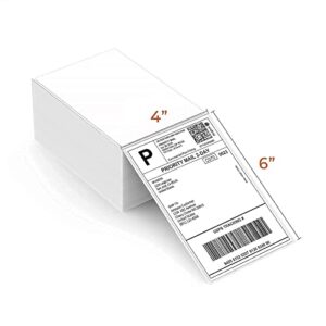 MUNBYN P941 Shipping Label Printer 4x6 Label Printer for Shipping Packages Thermal Direct Shipping Label (Pack of 500 4x6 Fan-Fold Labels) - Commercial Grade