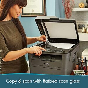 Brother L-2710DW Series Compact Monochrome All-in-One Laser Printer I Print Copy Scan Fax I Wireless I Mobile Printing I Auto 2-Sided Printing I ADF I Print Up to 32 PPM I ADF + Printer Cable