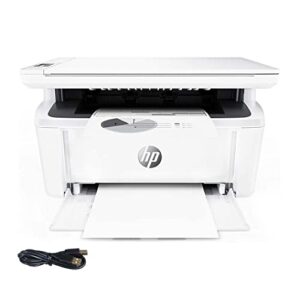 hp laserjet pro aio wireless monochrome laser printer for home office, print scan copy, 19ppm, 600 dpi, 150-sheet paper tray, mobile printing, work with alexa, w/sps printer cable
