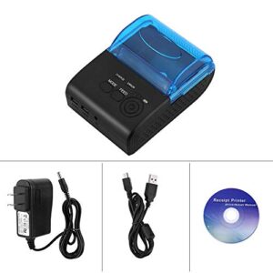 58mm Mini USB/Bluetooth Thermal Printer Receipt Portable, High Speed Thermal Printer for ESC/POS/Receipt Ticket Profession Printer, Shareable with Windos/Vista/Linux/Android(US)