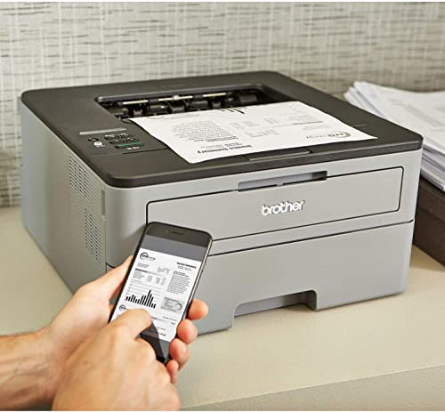 Brother HL-L23 50DW Compact Monochrome Laser Printer, Duplex Two-Sided Printing, Wireless Printing, Durlyfish USB Printer Cable