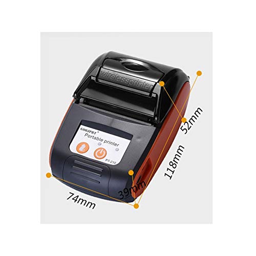 VIBY PT-210 Portable Thermal Printer Handheld 58mm Receipt Printer for Retail Stores Restaurants Factories Logistics