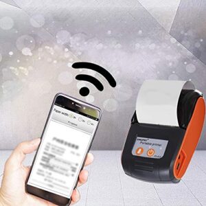VIBY PT-210 Portable Thermal Printer Handheld 58mm Receipt Printer for Retail Stores Restaurants Factories Logistics