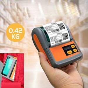 VIBY Handheld Portable Direct Thermal Mobile Receipt Barcode Waybill Label Printer M421