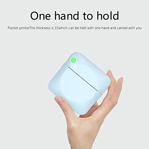 Mini Pocket Photo Printer—Portable Thermal Printe-r Bluetooth Label Memo Receipt Instant Sticker Printe-r Small Smartphone Printe-r for iOS & Android