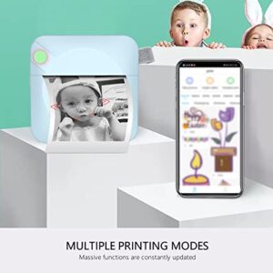 Mini Pocket Photo Printer—Portable Thermal Printe-r Bluetooth Label Memo Receipt Instant Sticker Printe-r Small Smartphone Printe-r for iOS & Android