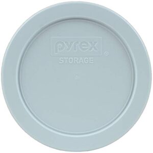 Pyrex (1) 7402-PC Marine Blue & (1) 7201-PC Blue Spruce & (1) 7200-PC Muddy Aqua Round Plastic Food Storage Replacement Lids