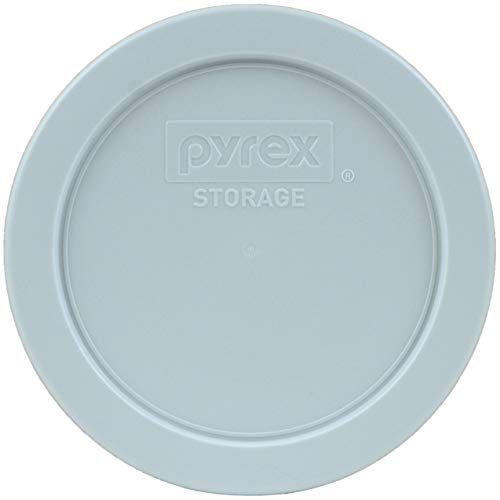 Pyrex (1) 7402-PC Marine Blue & (1) 7201-PC Blue Spruce & (1) 7200-PC Muddy Aqua Round Plastic Food Storage Replacement Lids