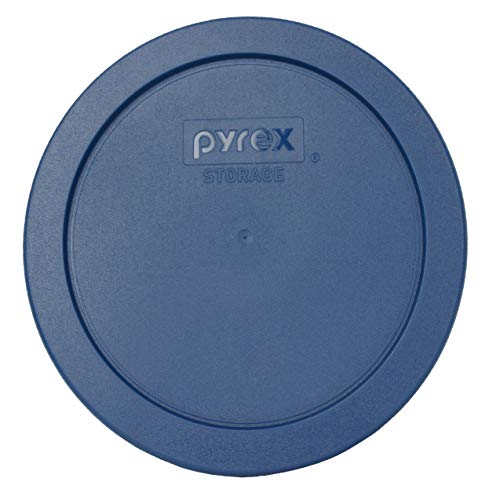 Pyrex (1) 7402-PC Marine Blue & (1) 7201-PC Blue Spruce & (1) 7200-PC Muddy Aqua Round Plastic Food Storage Replacement Lids