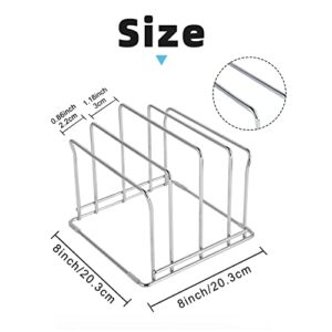 Joy Aid Cutting Board Organizer - Kitchen Organizer for Pans, Baking/Cookie Sheets, Cooling Racks and Serving Trays, 4 Slots of 2 Widths