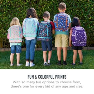 Bentgo® Kids Prints 2-in-1 Backpack & Insulated Lunch Bag - Durable, Lightweight, Colorful Prints for Girls & Boys, Water-Resistant Fabric, Padded Straps & Back, Large Compartments (Dinosaur)