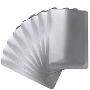 50 pcs 1 gallon mylar bags for food storage, heat sealable bags storage bags for food, coffee beans, tea, grains, etc.( 9.8 x 13.7 inch )
