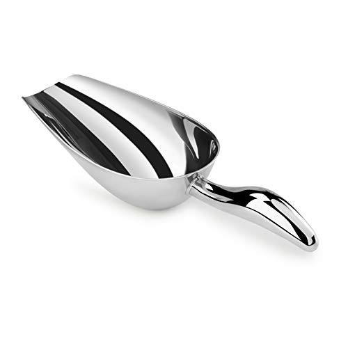 New Star Foodservice 1028508 Stainless Steel Bar Ice Flour Utility Scoop, 6-Ounce