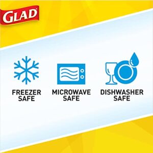 Glad Series Food Storage Containers, 4 Count | Strong and Durable Food Storage Food Containers for Everyday Use | Use to Store Meals, Snacks, and Desserts