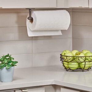 idesign orbinni wall mounted metal paper towel holder, roll organizer for kitchen, bathroom, craft room, set of 1, bronze