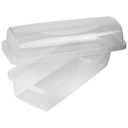 Home-X Transparent Plastic Bread Box