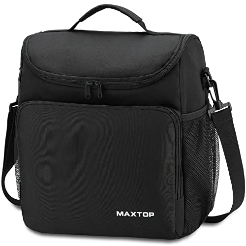 MAXTOP Lunch Box for Men & Women, Reusable Insulated Lunch Cooler Bags for Women with Adjustable Strap, medium Thermal Lunch Tote Bag for Office Work Hiking Outdoor Picnic Beach