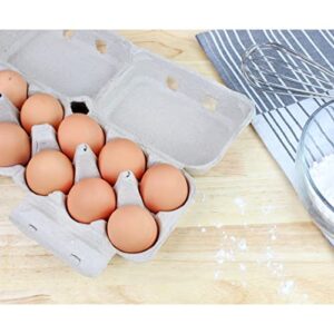 Cornucopia Half Dozen Egg Cartons (30-Pack); Split Apart Style for 6 Egg or 12 Egg Use; Holds 180 Eggs Total