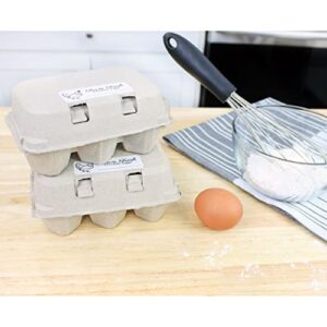 Cornucopia Half Dozen Egg Cartons (30-Pack); Split Apart Style for 6 Egg or 12 Egg Use; Holds 180 Eggs Total