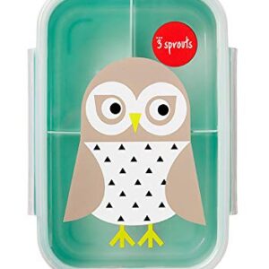 3 Sprouts Lunch Bento Box – Leakproof 3 Compartment Lunchbox Container for Kids , 8.5x5.75x2.5 Inch (Pack of 1)