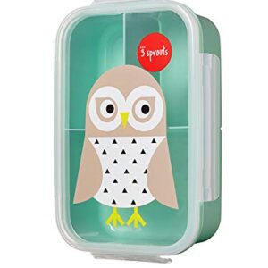 3 Sprouts Lunch Bento Box – Leakproof 3 Compartment Lunchbox Container for Kids , 8.5x5.75x2.5 Inch (Pack of 1)